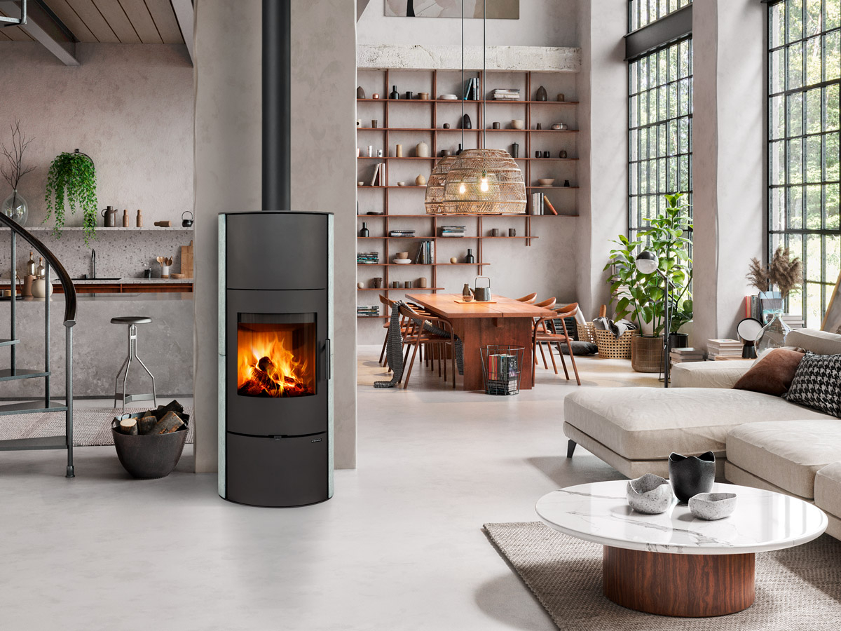 Romotop Evora H akumulačné krbové kachle s mastencom dizajnové